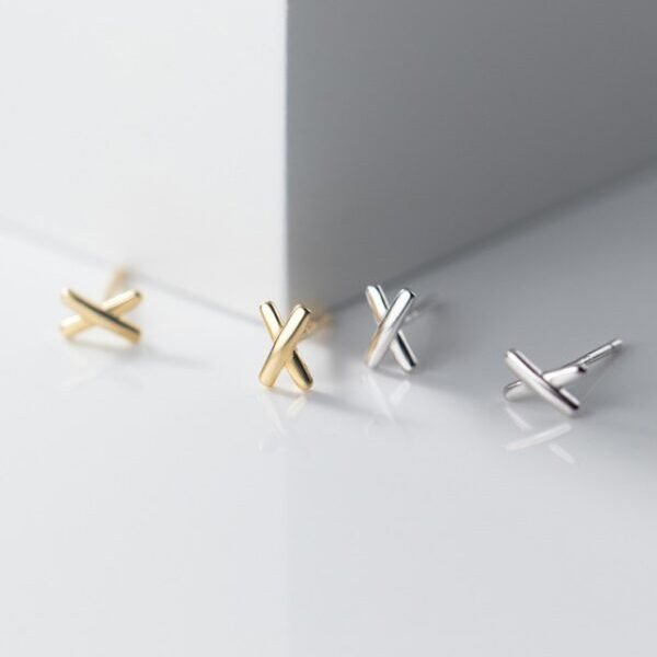 X Stud Earrings